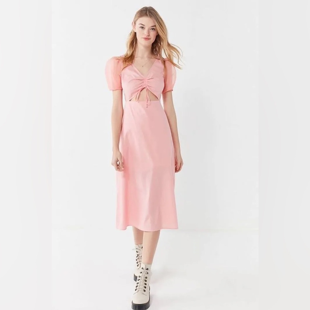 Urban Outfitters Organza Puff Sleeve Dress